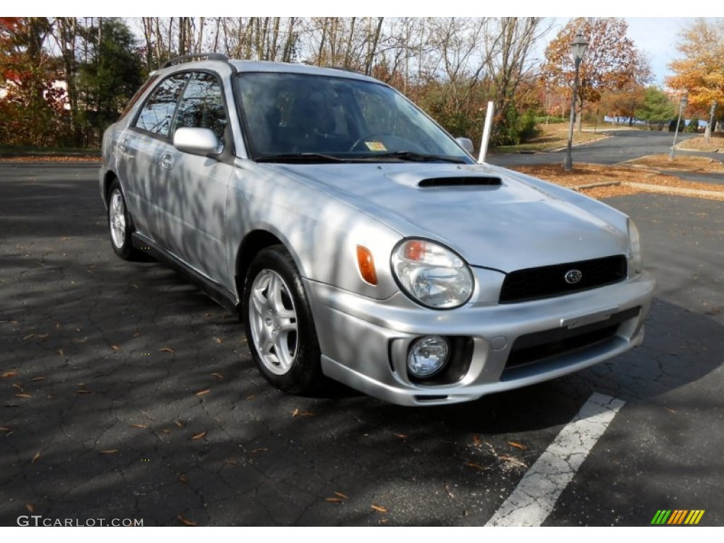 Platinum Silver Metallic 2002 Subaru Impreza WRX Wagon Exterior Photo #73326666