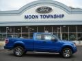 2013 Blue Flame Metallic Ford F150 XLT SuperCab 4x4  photo #1