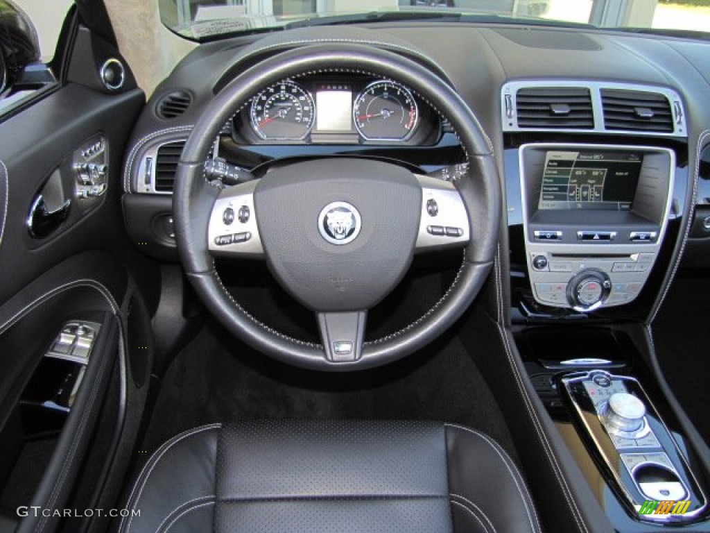 2011 Jaguar XK XKR Convertible Warm Charcoal/Warm Charcoal Dashboard Photo #73327671