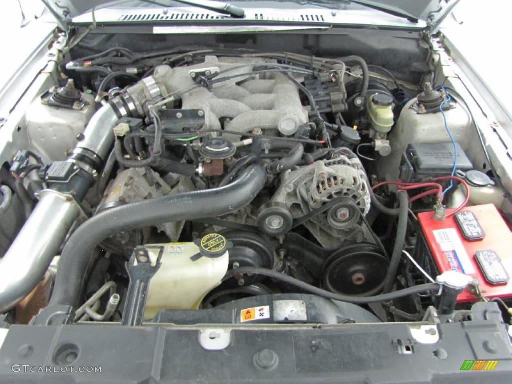 2001 Mustang V6 Coupe - Silver Metallic / Medium Graphite photo #6