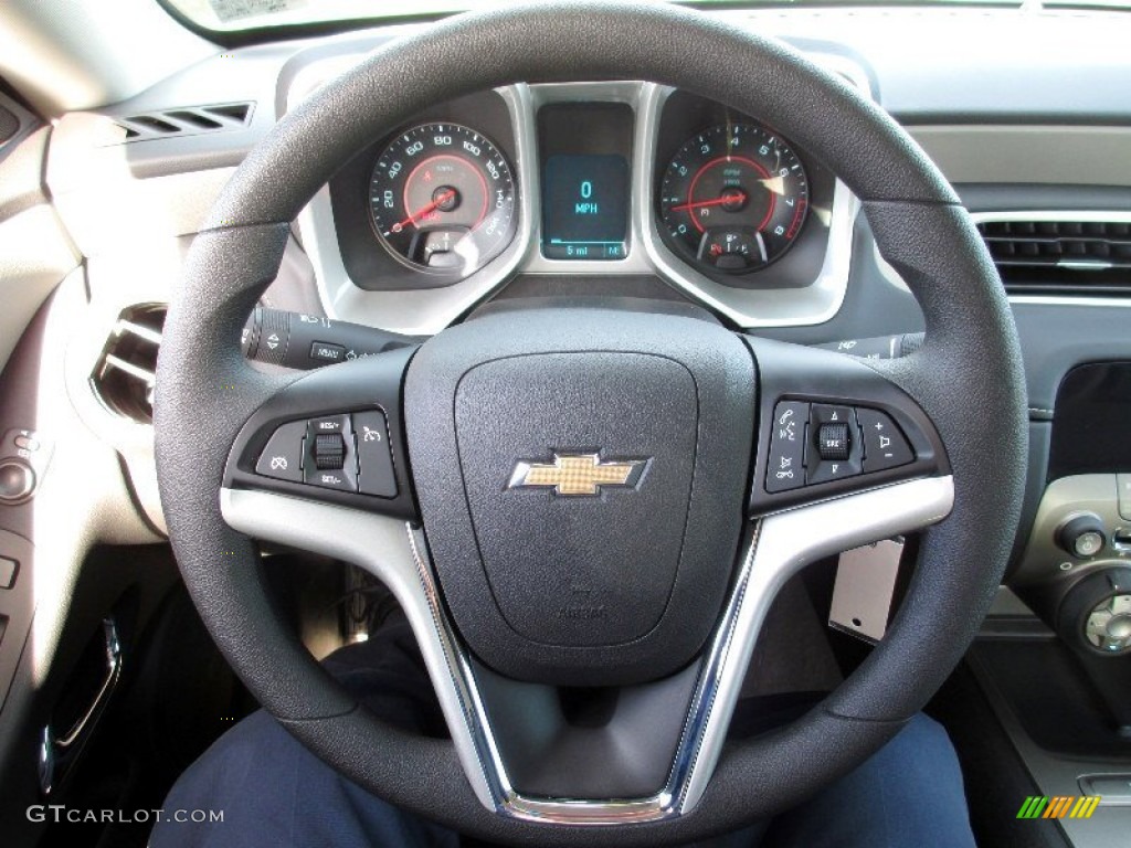 2013 Chevrolet Camaro LS Coupe Gray Steering Wheel Photo #73332639