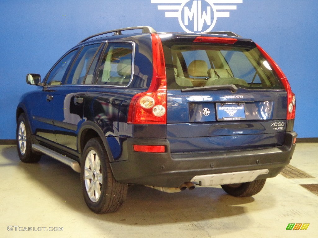 2004 XC90 T6 AWD - Nautic Blue Metallic / Taupe/Light Taupe photo #6