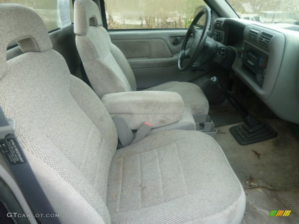 1995 S10 LS Regular Cab - Radar Blue Metallic / Gray photo #6