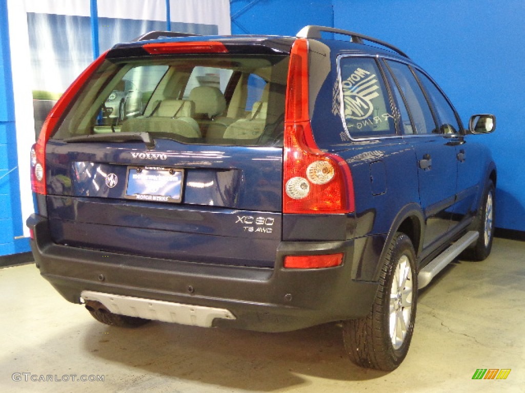 2004 XC90 T6 AWD - Nautic Blue Metallic / Taupe/Light Taupe photo #9