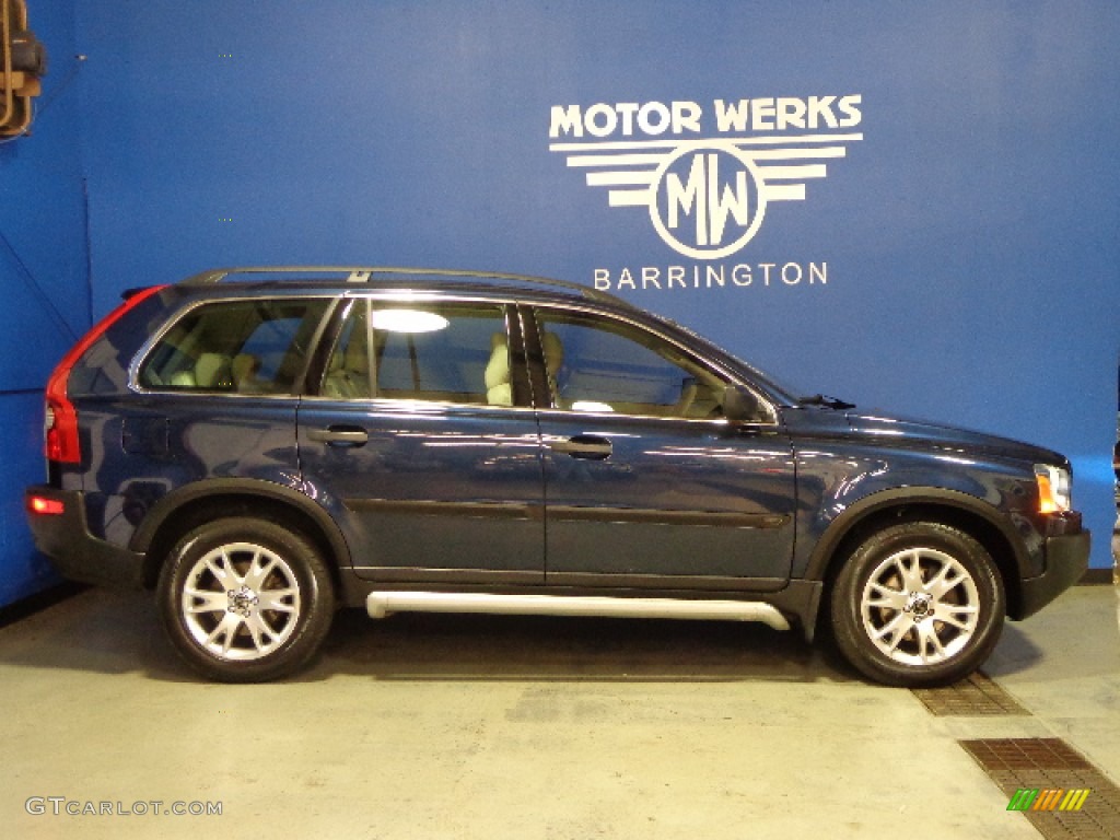 2004 XC90 T6 AWD - Nautic Blue Metallic / Taupe/Light Taupe photo #10