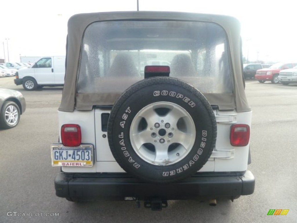 2000 Wrangler Sport 4x4 - Stone White / Camel photo #3