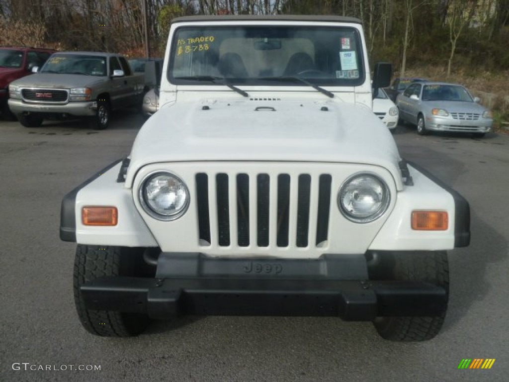2000 Wrangler Sport 4x4 - Stone White / Camel photo #6