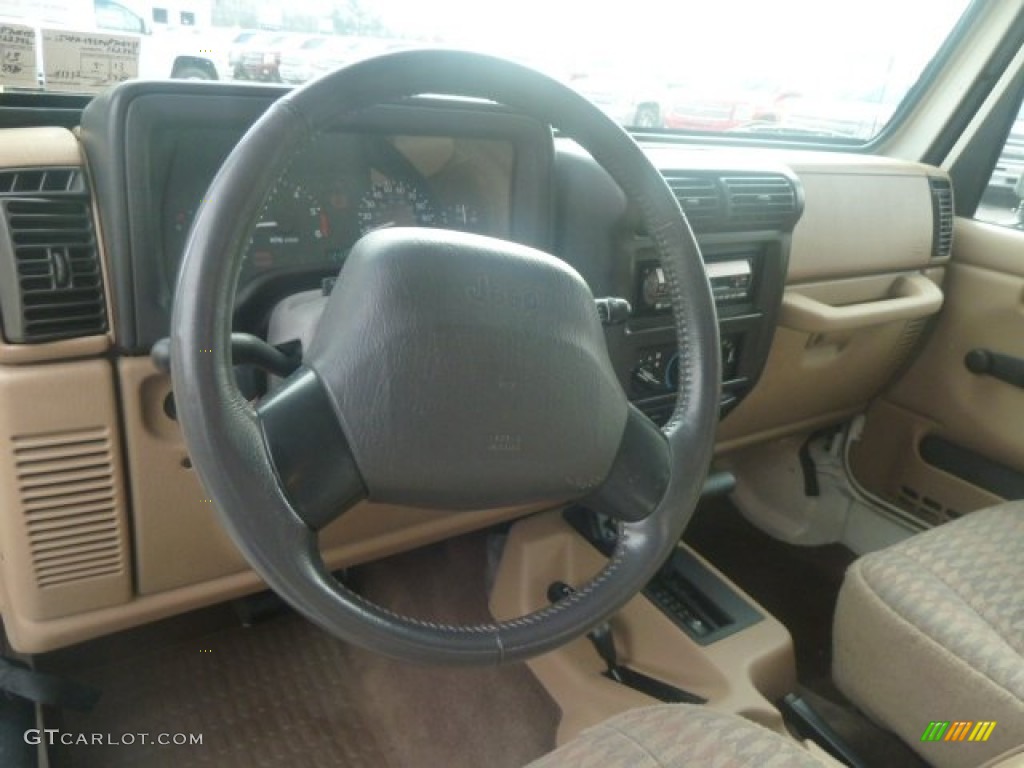 2000 Wrangler Sport 4x4 - Stone White / Camel photo #10