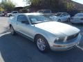 2005 Satin Silver Metallic Ford Mustang V6 Premium Coupe  photo #1