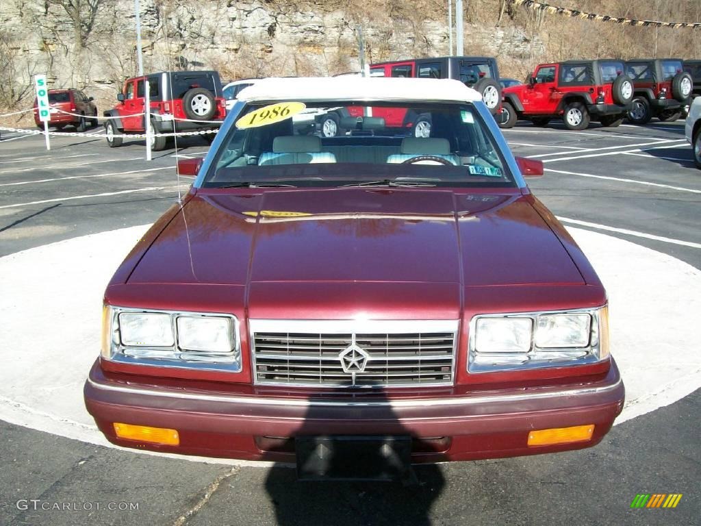 1986 600 Convertible - Dark Cordovan Pearl Metallic / Dark Red photo #7
