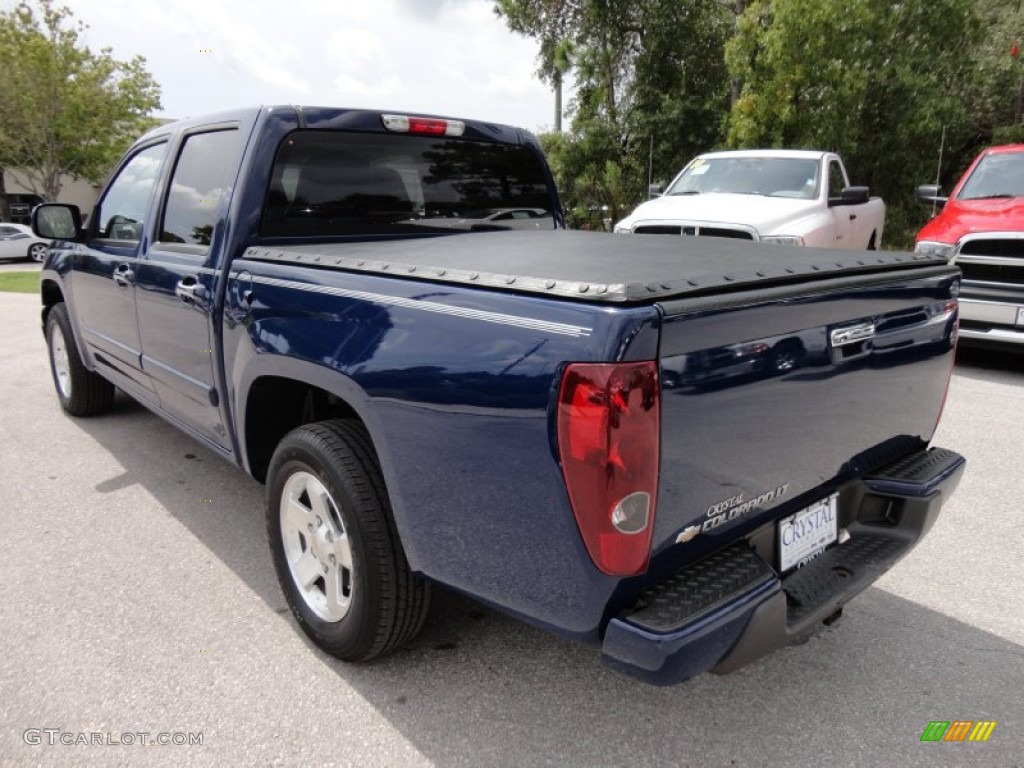 2009 Colorado LT Crew Cab - Deep Navy Blue / Ebony photo #3