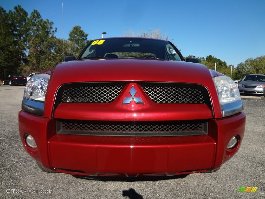 2008 Raider LS Extended Cab - Lava Red Pearl / Slate photo #13