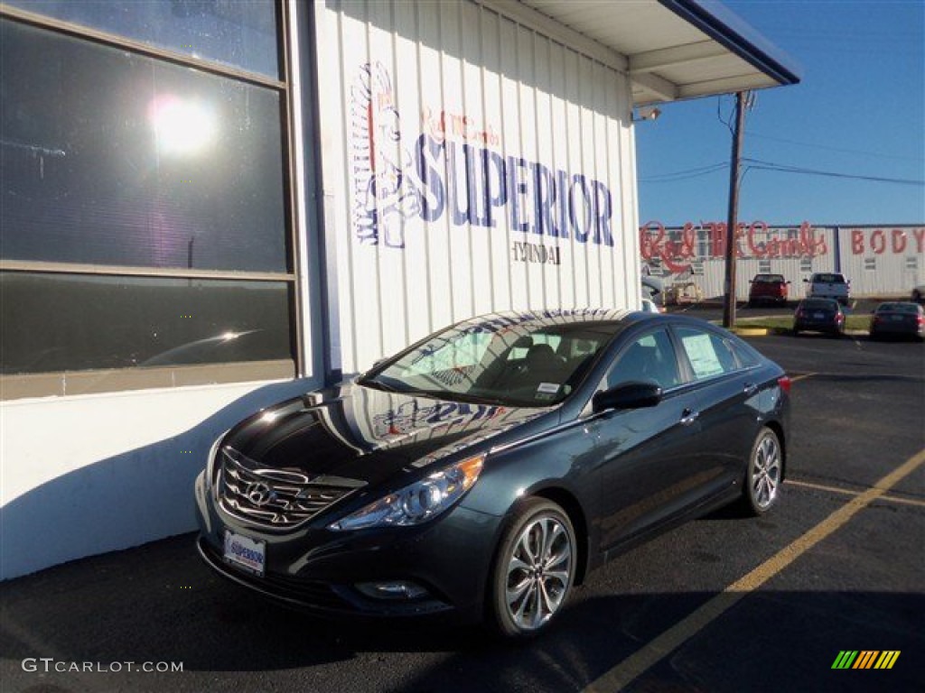 2013 Sonata SE 2.0T - Pacific Blue Pearl / Gray photo #1