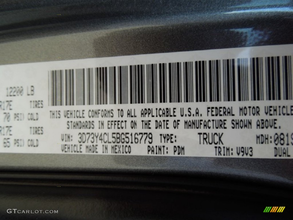 2011 Ram 3500 HD ST Crew Cab 4x4 Dually - Mineral Gray Metallic / Dark Slate Gray/Medium Graystone photo #7