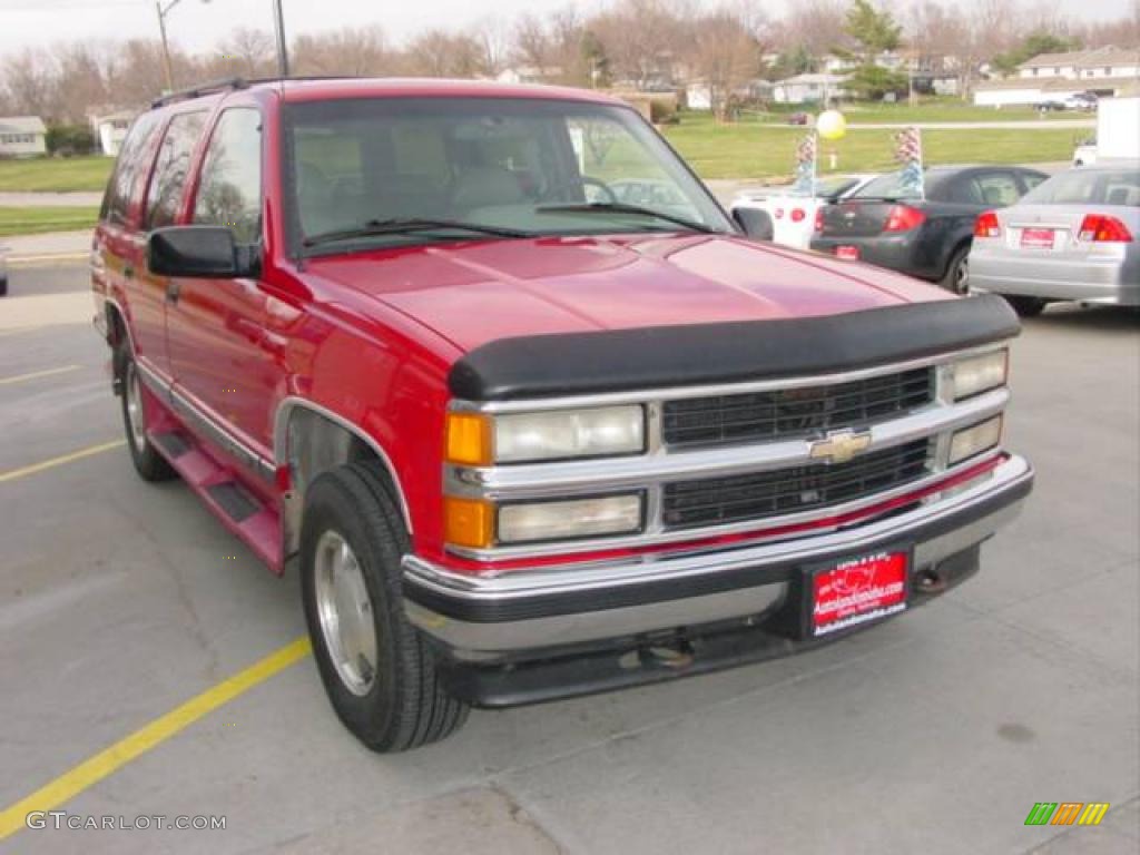 1996 Tahoe LT 4x4 - Victory Red / Gray photo #8