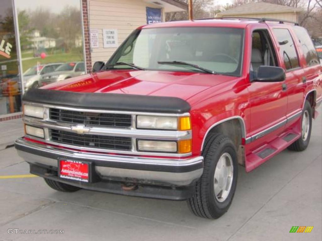 1996 Tahoe LT 4x4 - Victory Red / Gray photo #11