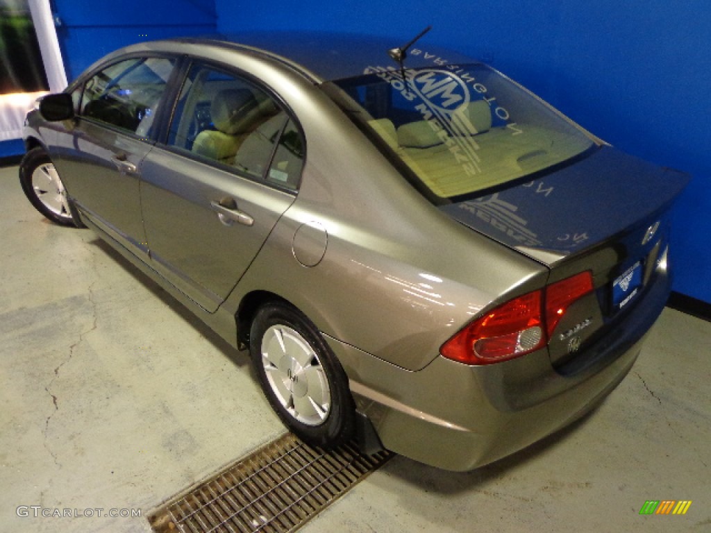 2006 Civic Hybrid Sedan - Galaxy Gray Metallic / Ivory photo #36