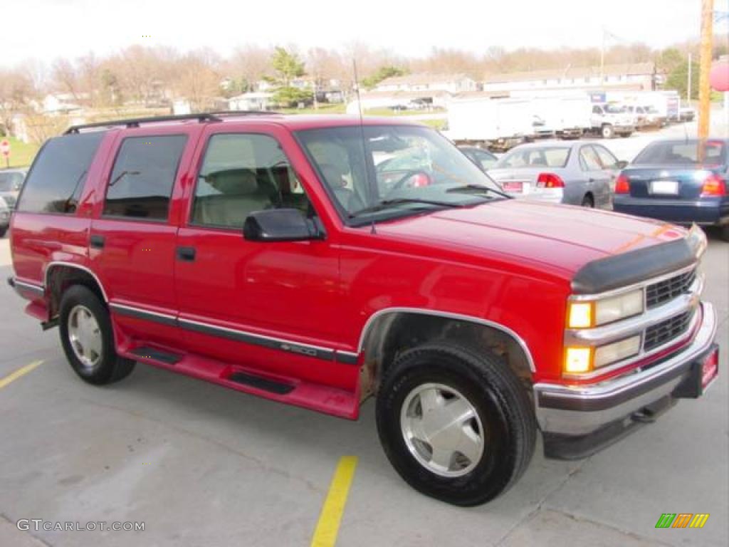 1996 Tahoe LT 4x4 - Victory Red / Gray photo #15