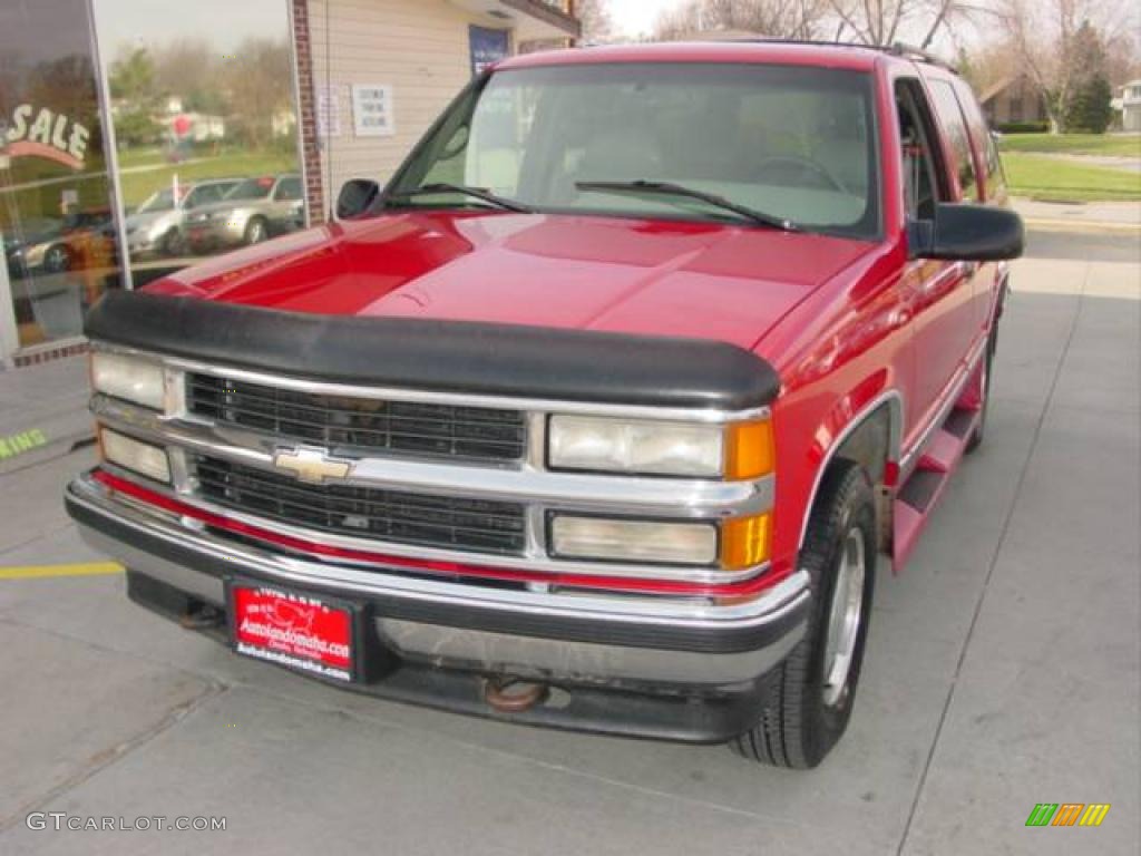 1996 Tahoe LT 4x4 - Victory Red / Gray photo #18