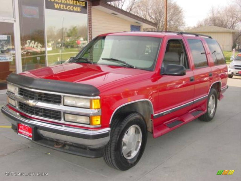 1996 Tahoe LT 4x4 - Victory Red / Gray photo #19