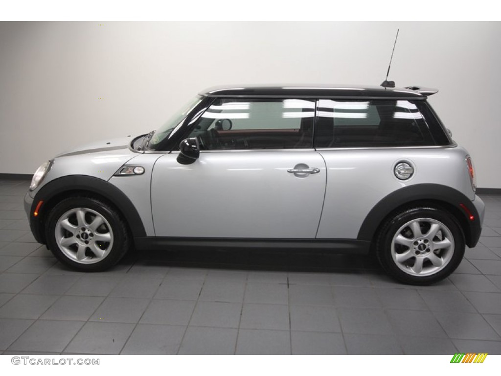 2007 Cooper S Hardtop - Pure Silver Metallic / Lounge Redwood photo #2