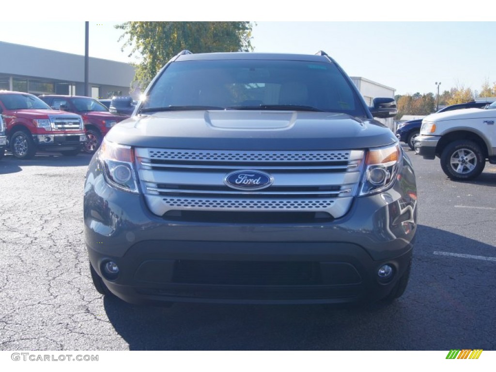 2013 Explorer XLT - Sterling Gray Metallic / Medium Light Stone photo #7