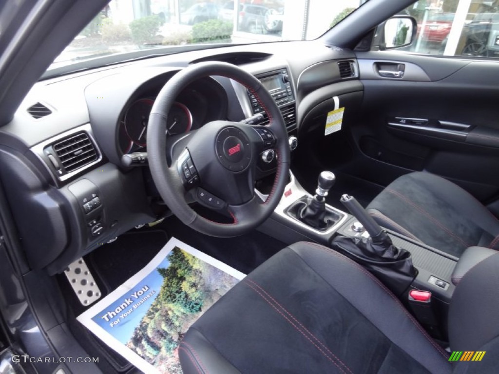 STi Black Alcantara/Carbon Black Interior 2012 Subaru Impreza WRX STi 4 Door Photo #73341387