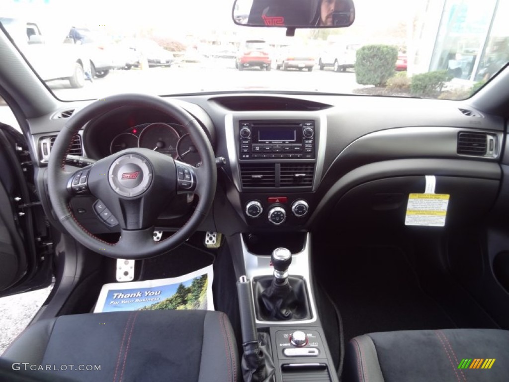 2012 Subaru Impreza WRX STi 4 Door STi Black Alcantara/Carbon Black Dashboard Photo #73341555