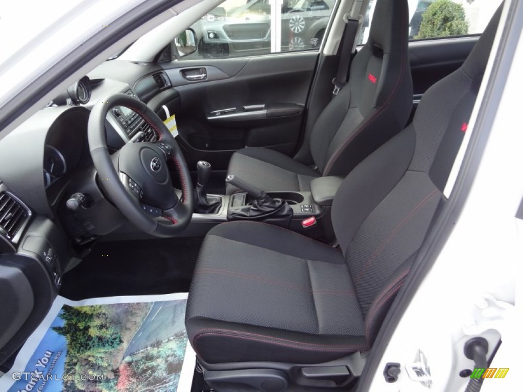 WRX Carbon Black Interior 2012 Subaru Impreza WRX Premium 4 Door Photo #73341960