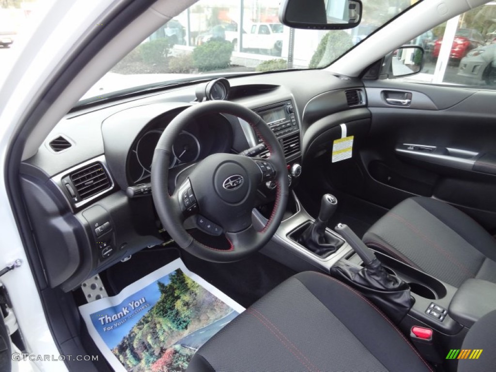 WRX Carbon Black Interior 2012 Subaru Impreza WRX Premium 4 Door Photo #73341971