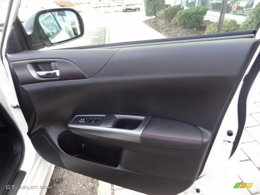 2012 Subaru Impreza WRX Premium 4 Door WRX Carbon Black Door Panel Photo #73342092