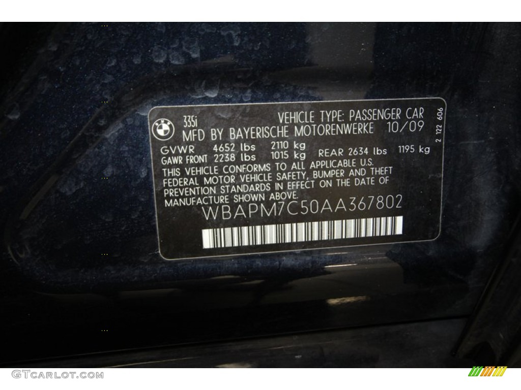 2010 3 Series 335i Sedan - Monaco Blue Metallic / Beige photo #9