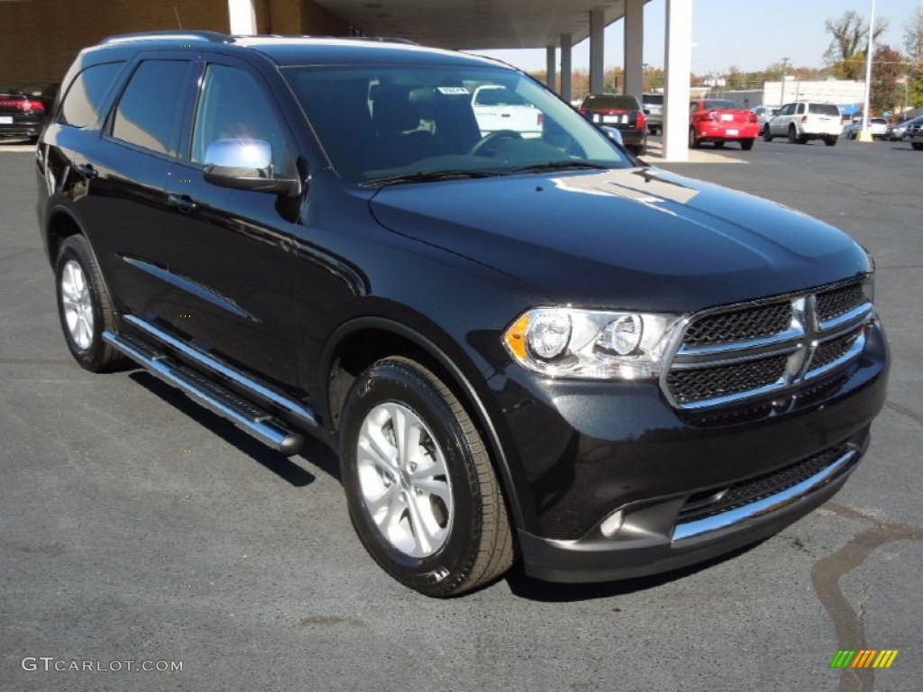 2013 Durango SXT - Brilliant Black Crystal Pearl / Black photo #1