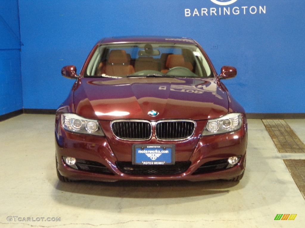 2009 3 Series 328xi Sedan - Barbara Red Metallic / Chestnut Brown Dakota Leather photo #2