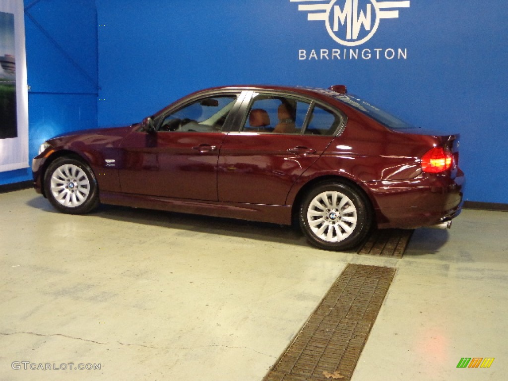 2009 3 Series 328xi Sedan - Barbara Red Metallic / Chestnut Brown Dakota Leather photo #4