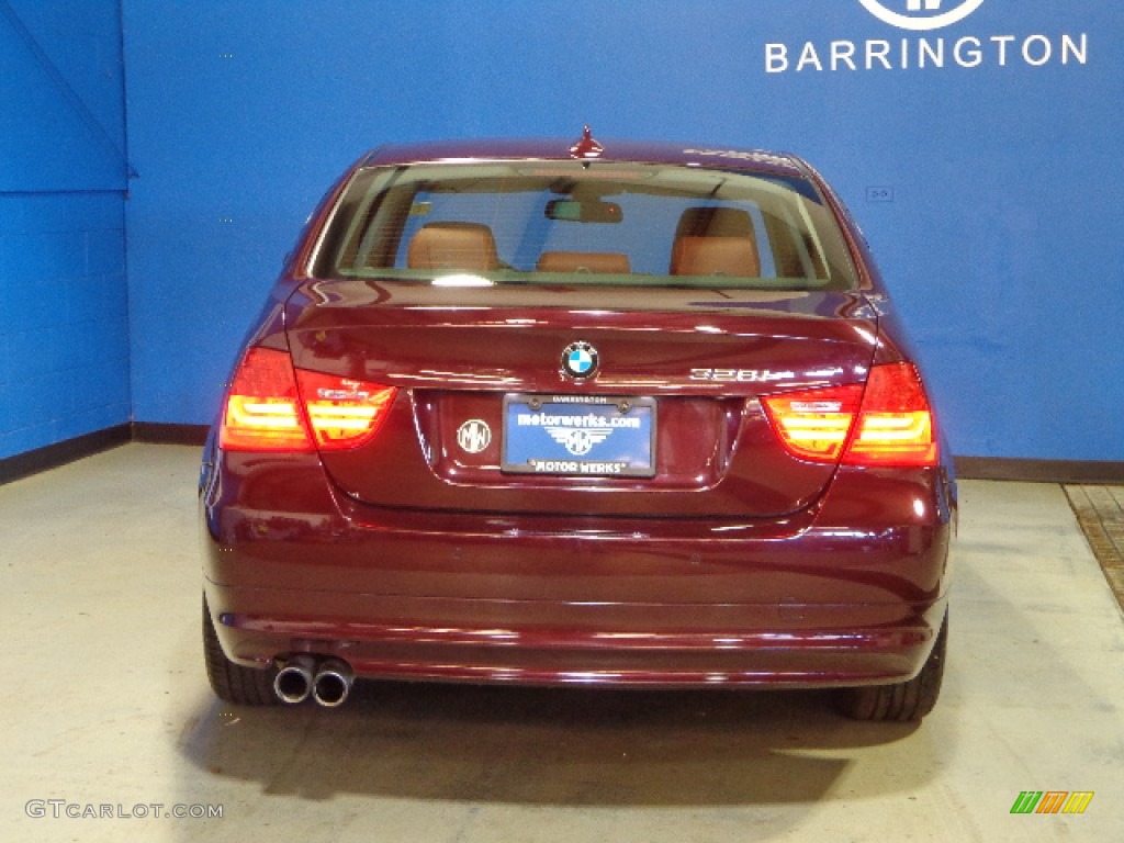 2009 3 Series 328xi Sedan - Barbara Red Metallic / Chestnut Brown Dakota Leather photo #7