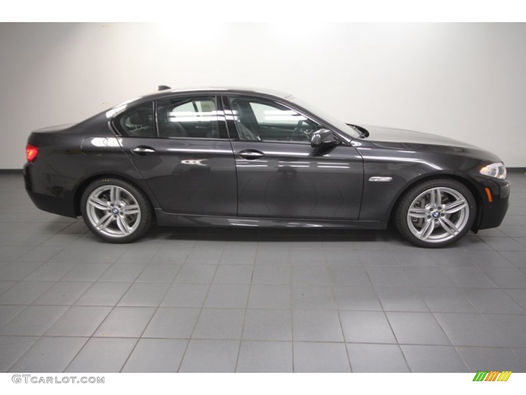 2013 5 Series 535i Sedan - Dark Graphite Metallic II / Black photo #2