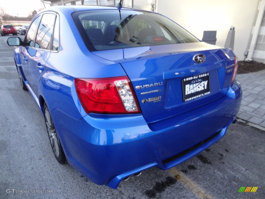 2012 Impreza WRX 4 Door - WR Blue Mica / WRX Carbon Black photo #5