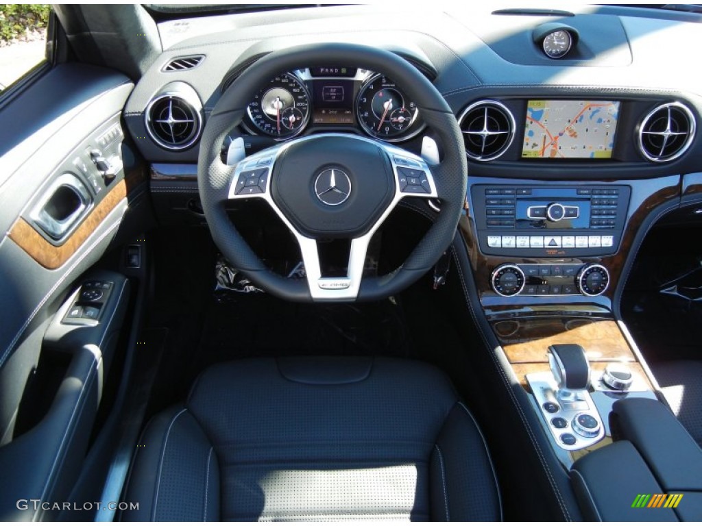 2013 Mercedes-Benz SL 63 AMG Roadster AMG Black Dashboard Photo #73348463