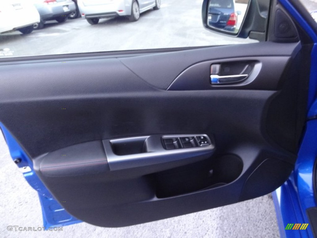 2012 Subaru Impreza WRX 4 Door WRX Carbon Black Door Panel Photo #73348896