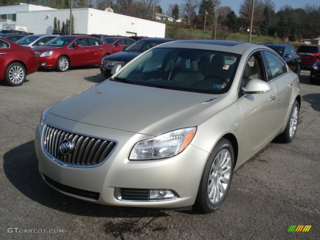 Champagne Silver Metallic 2013 Buick Regal Turbo Exterior Photo #73349159