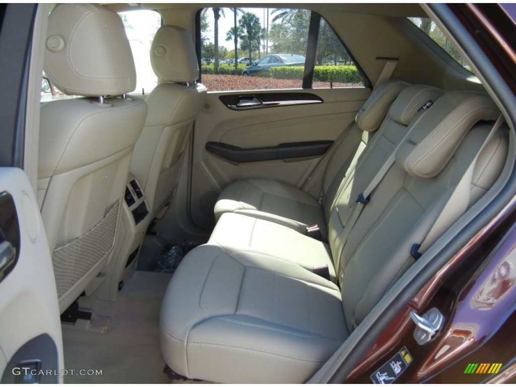 2013 ML 350 4Matic - Cinnabar Red Metallic / Almond Beige photo #6