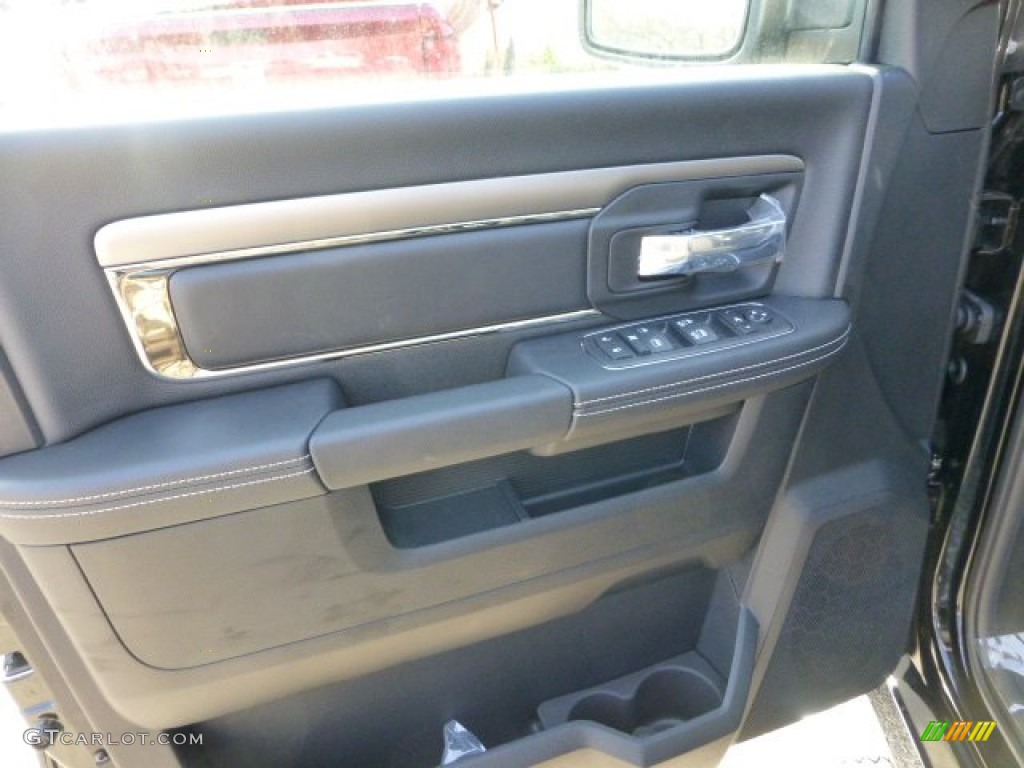 2013 Ram 1500 Sport Quad Cab 4x4 Black Door Panel Photo #73349840