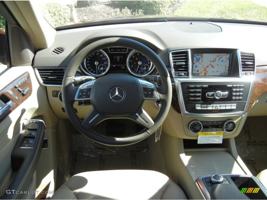 2013 ML 350 4Matic - Cinnabar Red Metallic / Almond Beige photo #8