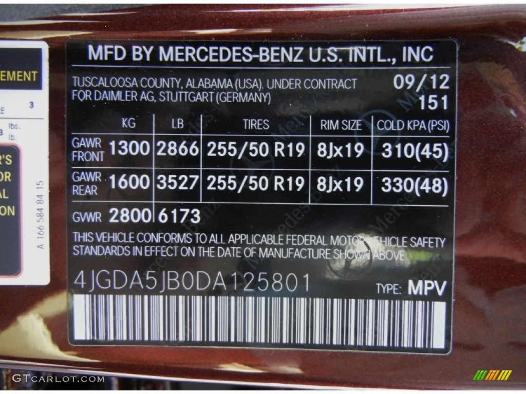2013 ML 350 4Matic - Cinnabar Red Metallic / Almond Beige photo #13