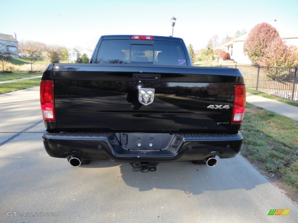 2012 Ram 1500 Sport Crew Cab 4x4 - Black / Dark Slate Gray photo #6