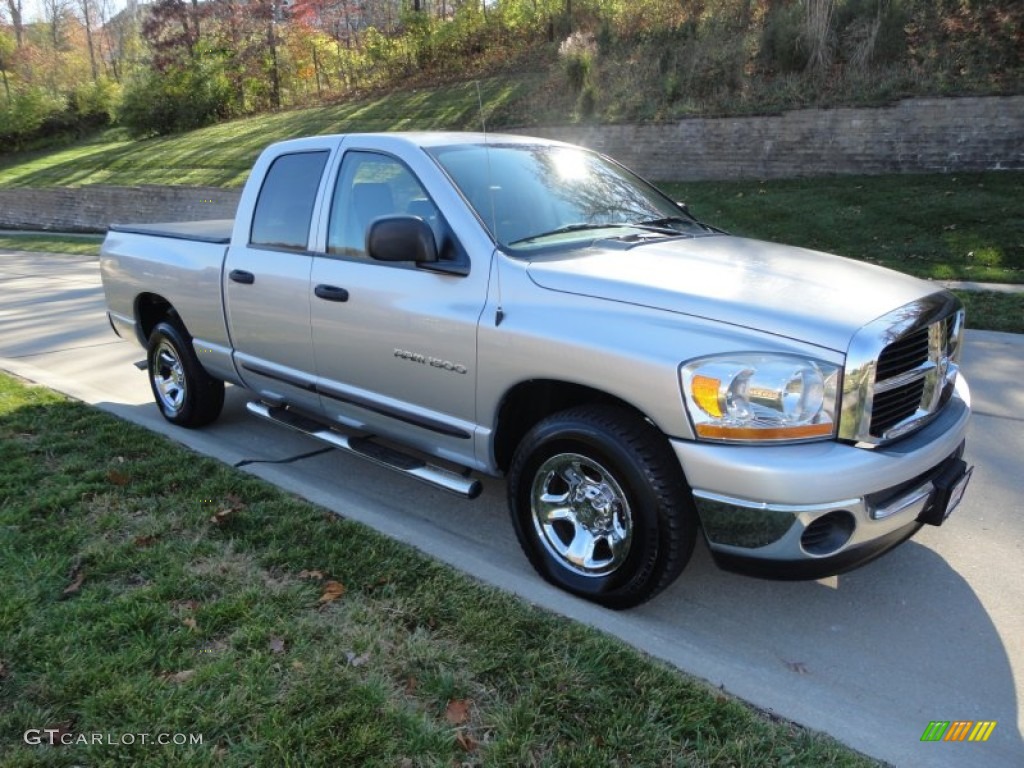 2006 Ram 1500 ST Quad Cab - Bright Silver Metallic / Medium Slate Gray photo #1