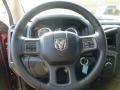 Black/Diesel Gray 2013 Ram 1500 Express Quad Cab 4x4 Steering Wheel