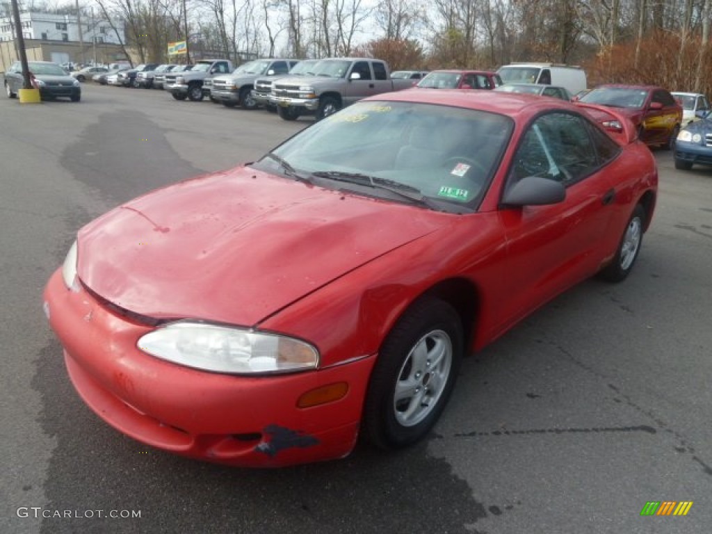 1995 Eclipse RS Coupe - Saronno Red / Dark Gray photo #5