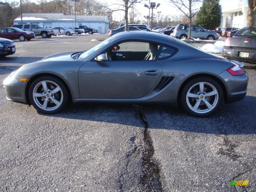 Meteor Grey Metallic 2007 Porsche Cayman Standard Cayman Model Exterior Photo #73352693